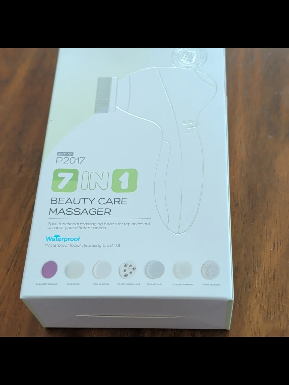 7 in 1 Beauty Care Massager - White & Green